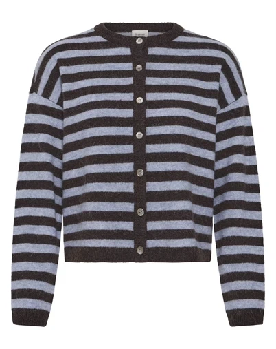 Fransa - FRIdaa Cardigan 1 - Hot Fudge Stripe